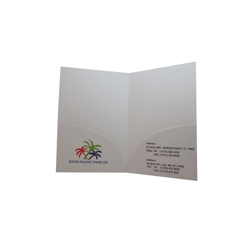 Wholesale Cheap Low MOQ Logo Printing Customized Paper File Folder