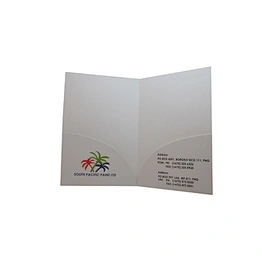 Wholesale Cheap Low MOQ Logo Printing Customized Paper File Folder